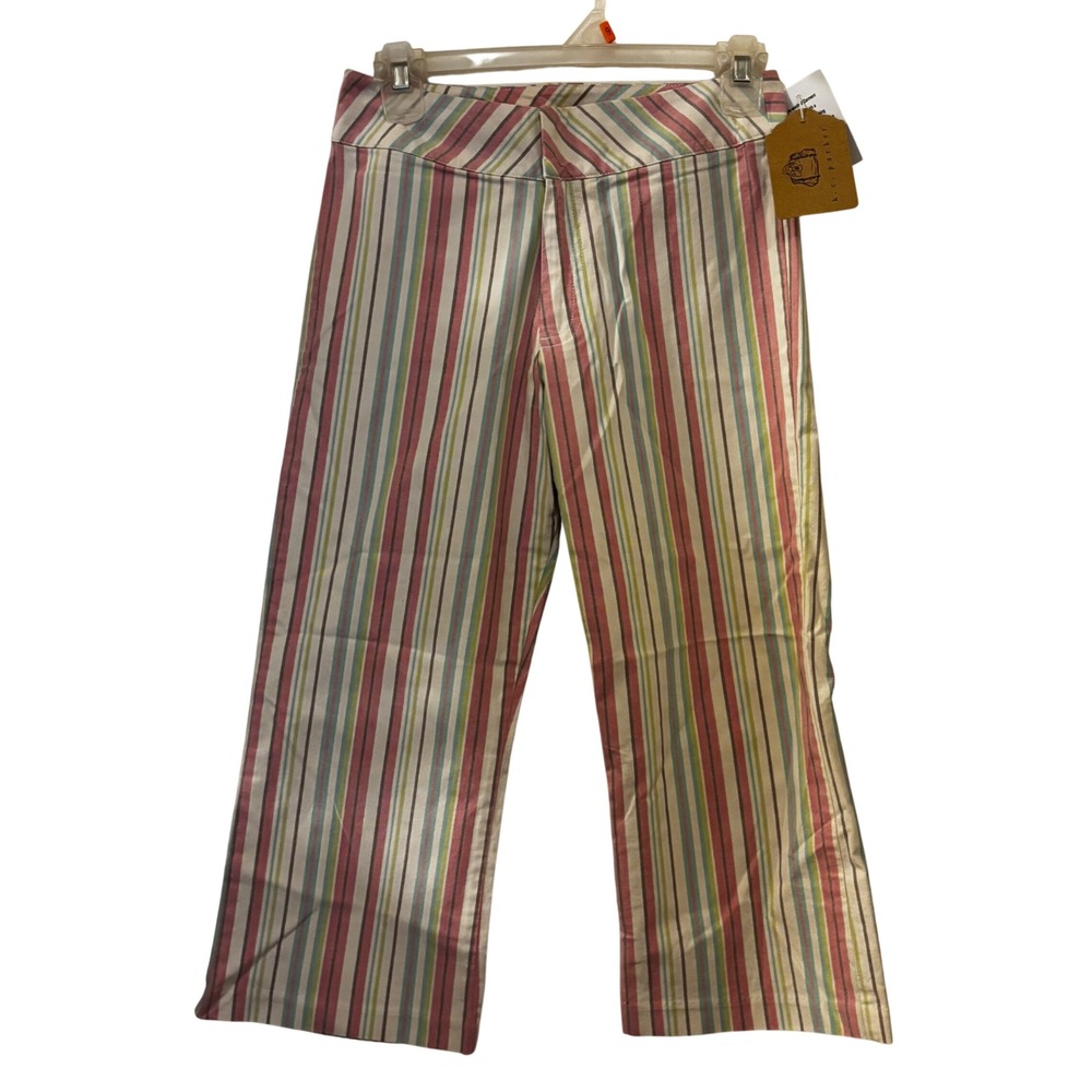 KC Parker Girls‎ Pants Sz 14 Stripped Green Pink Blue